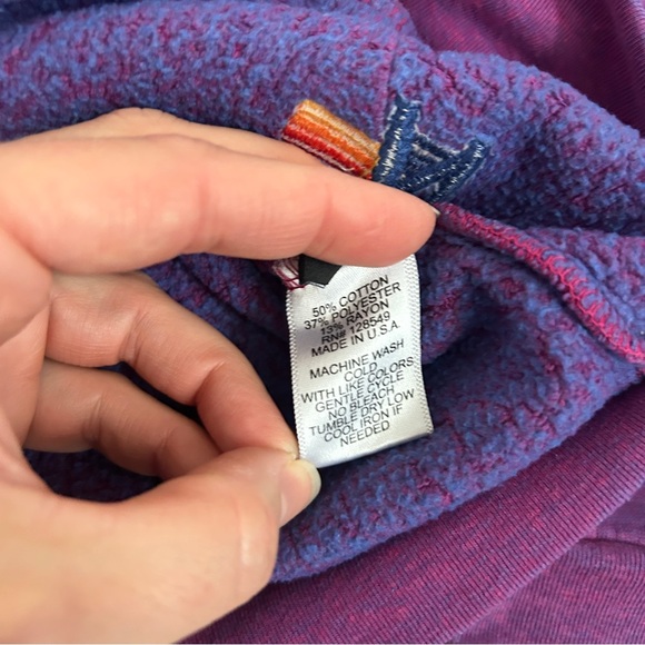 Aviator Nation purple signature rainbow stripe zip hoodie M - Picture 6 of 8